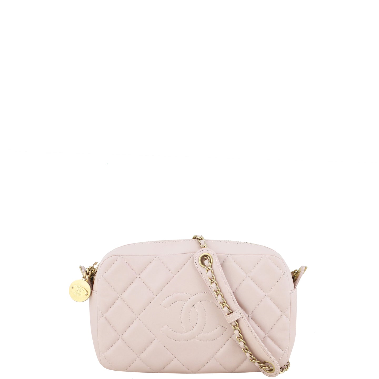 Chanel Diamond Camera Case Front