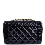 Chanel Quilted Diana Patent Flap Bag Back