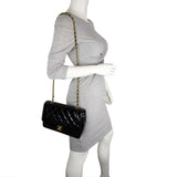 Chanel Quilted Diana Patent Flap Bag Scale