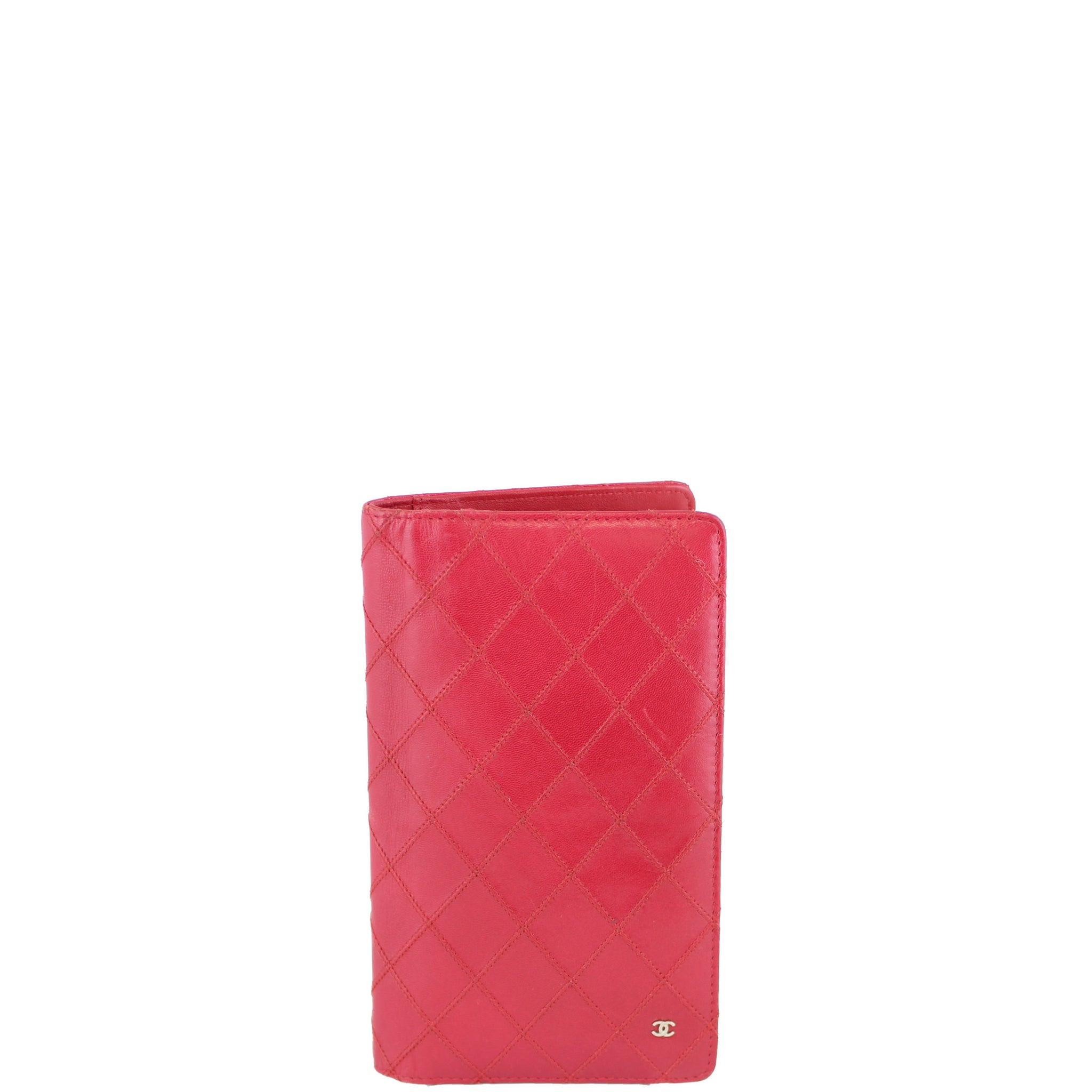 Chanel Double Stitch Yen Wallet Front