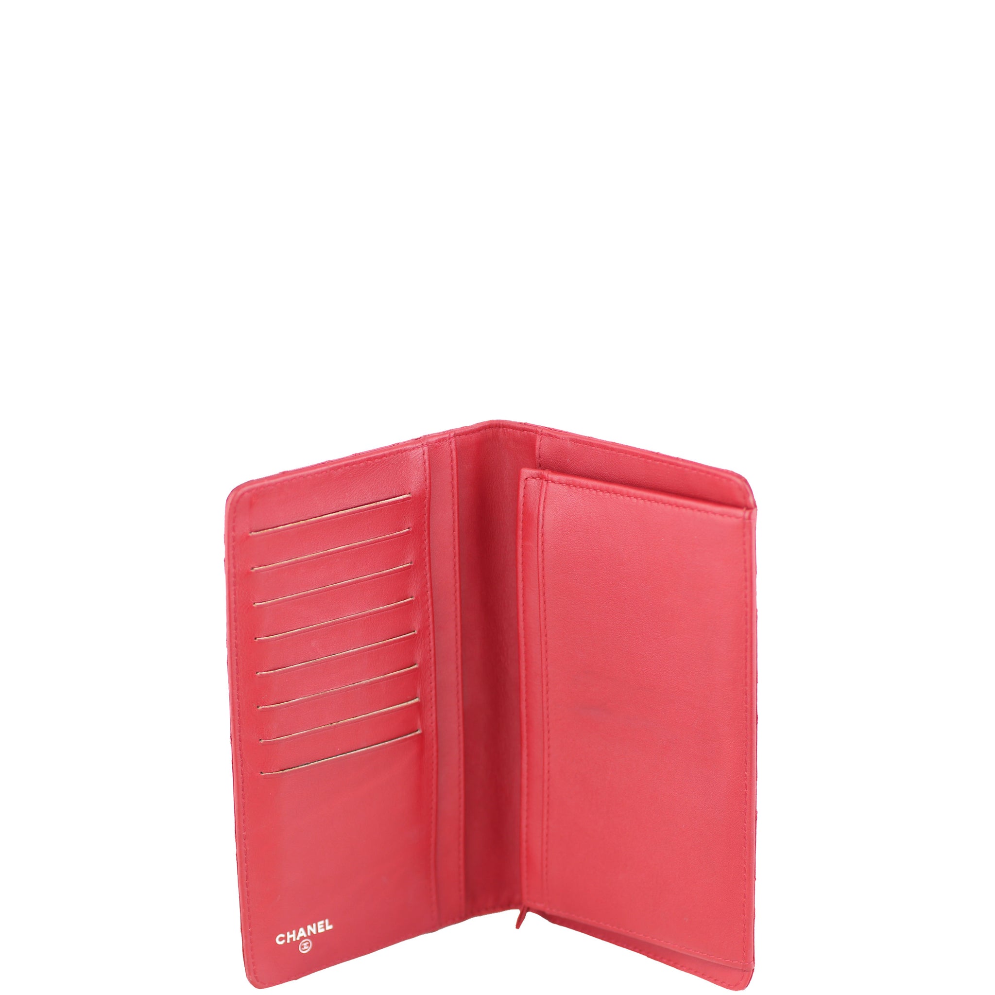 Chanel Double Stitch Yen Wallet Interior