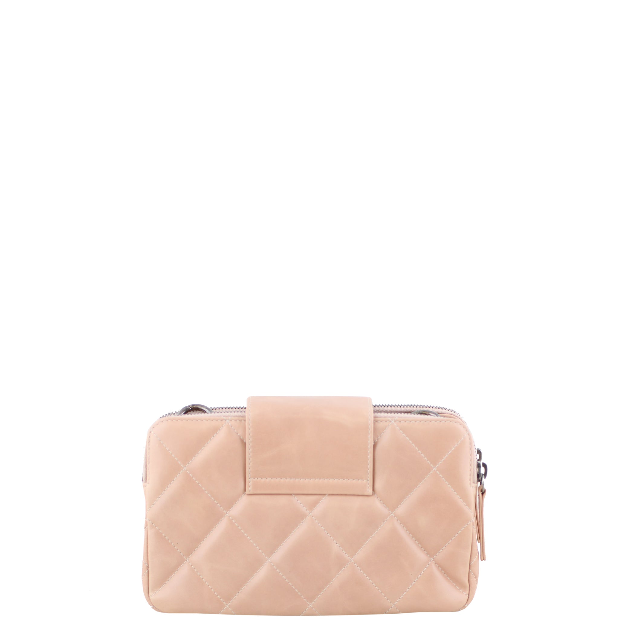 Chanel Double Zip Crossbody Bag Back
