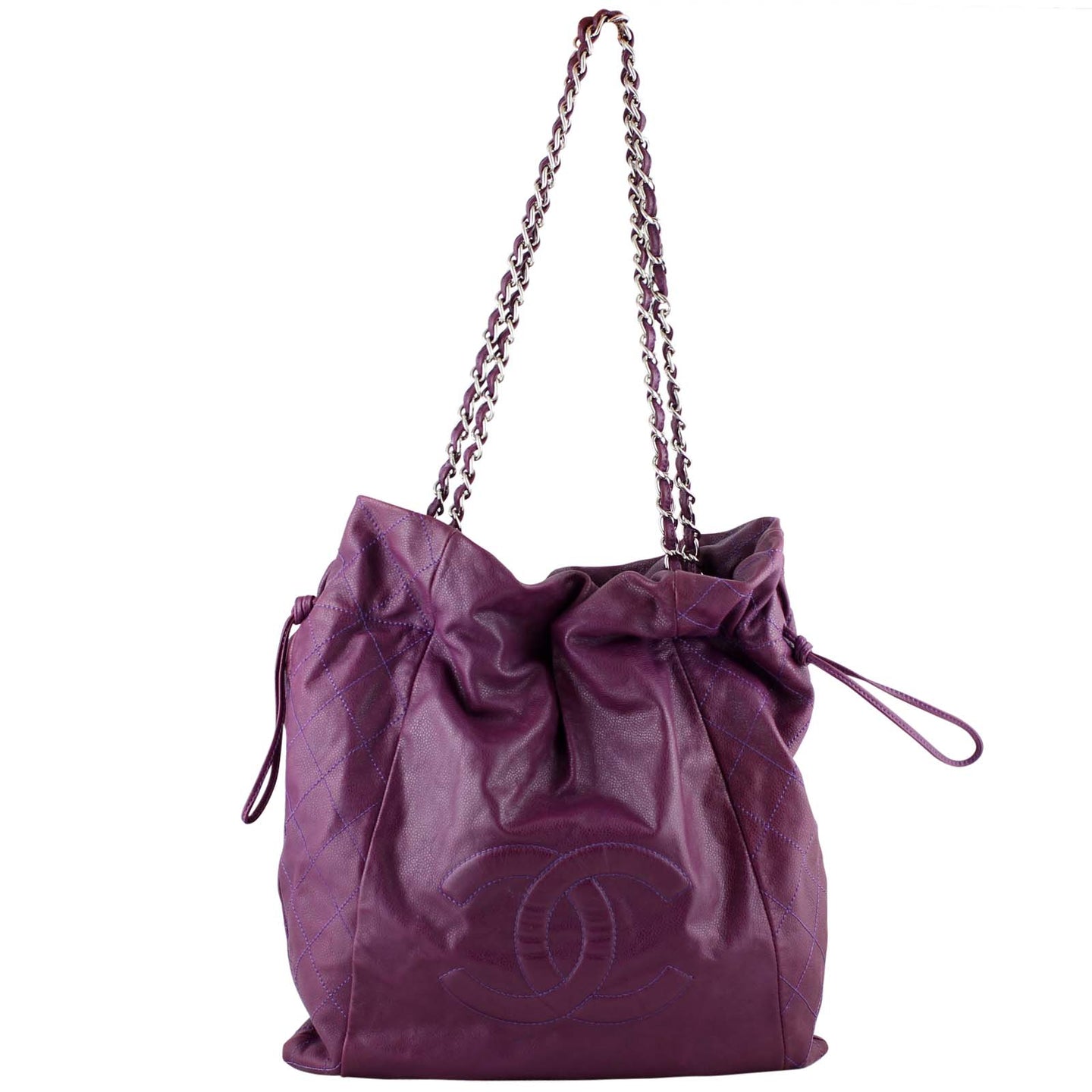 Chanel Caviar 31 Drawstring Tote front