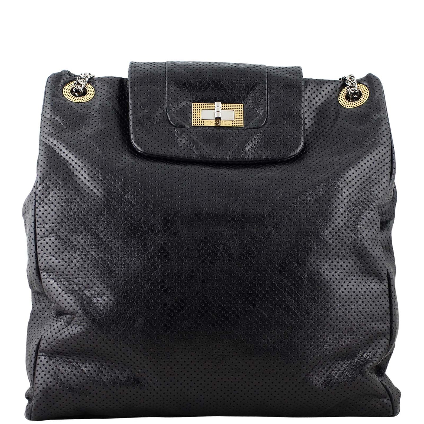 Chanel Drill Tote Front no chain