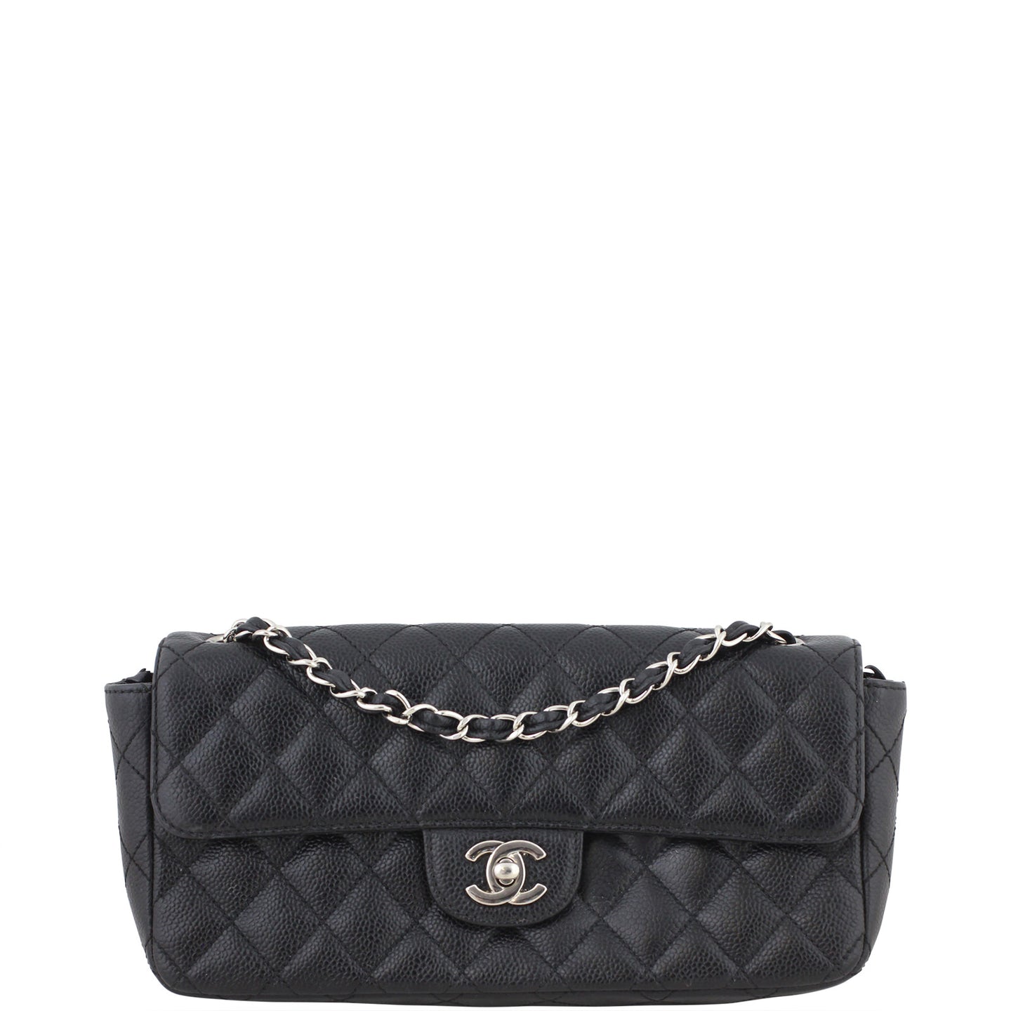 Chanel East West Flap Bag Front