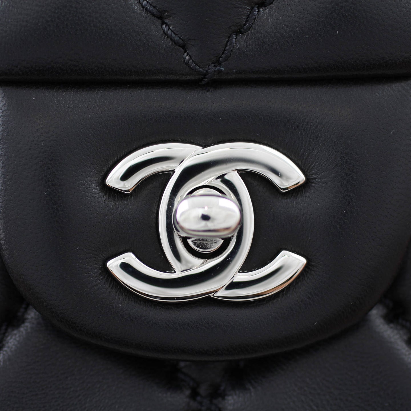 Chanel Easy Carry Medium Flap Bag turn lock