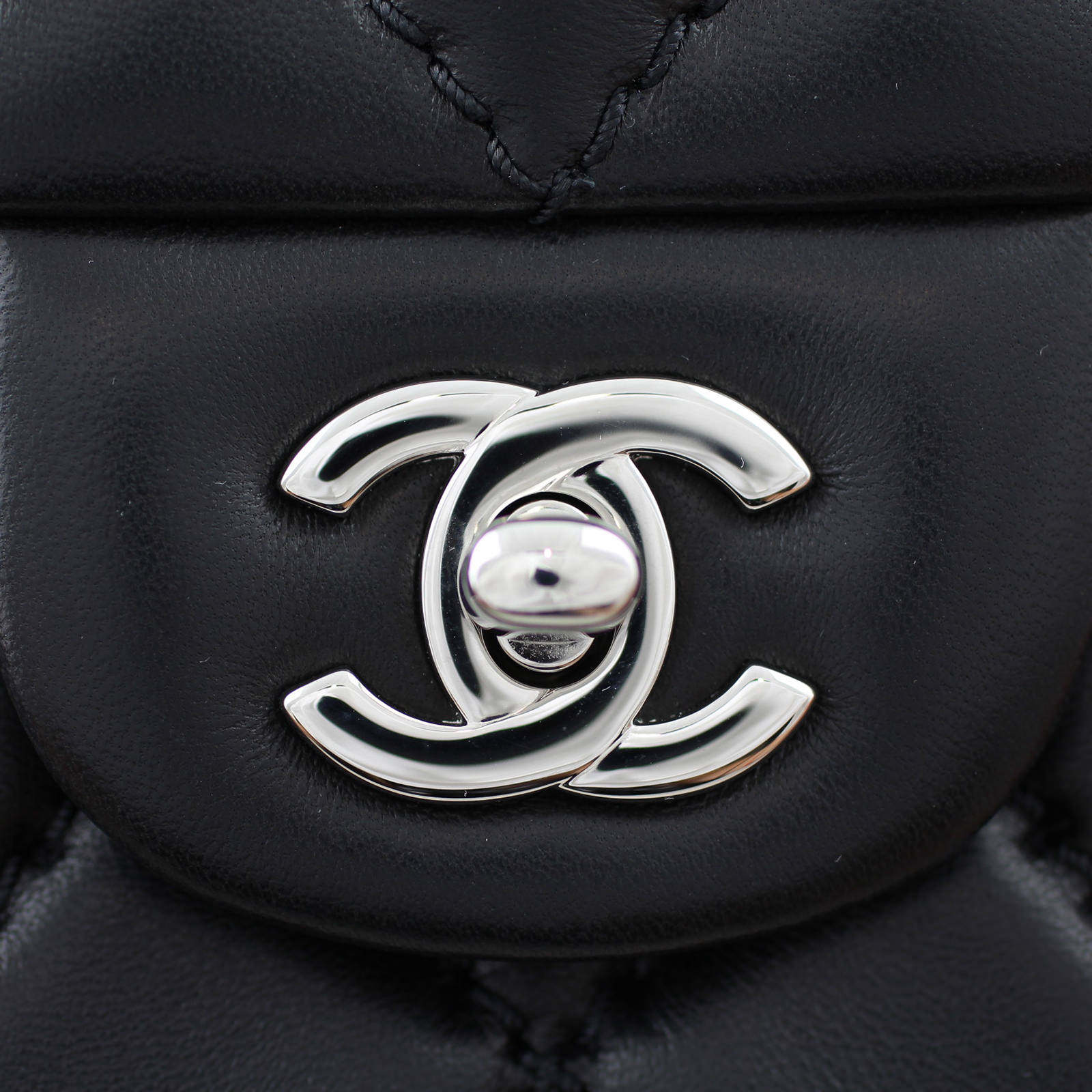 Chanel Easy Carry Medium Flap Bag turn lock