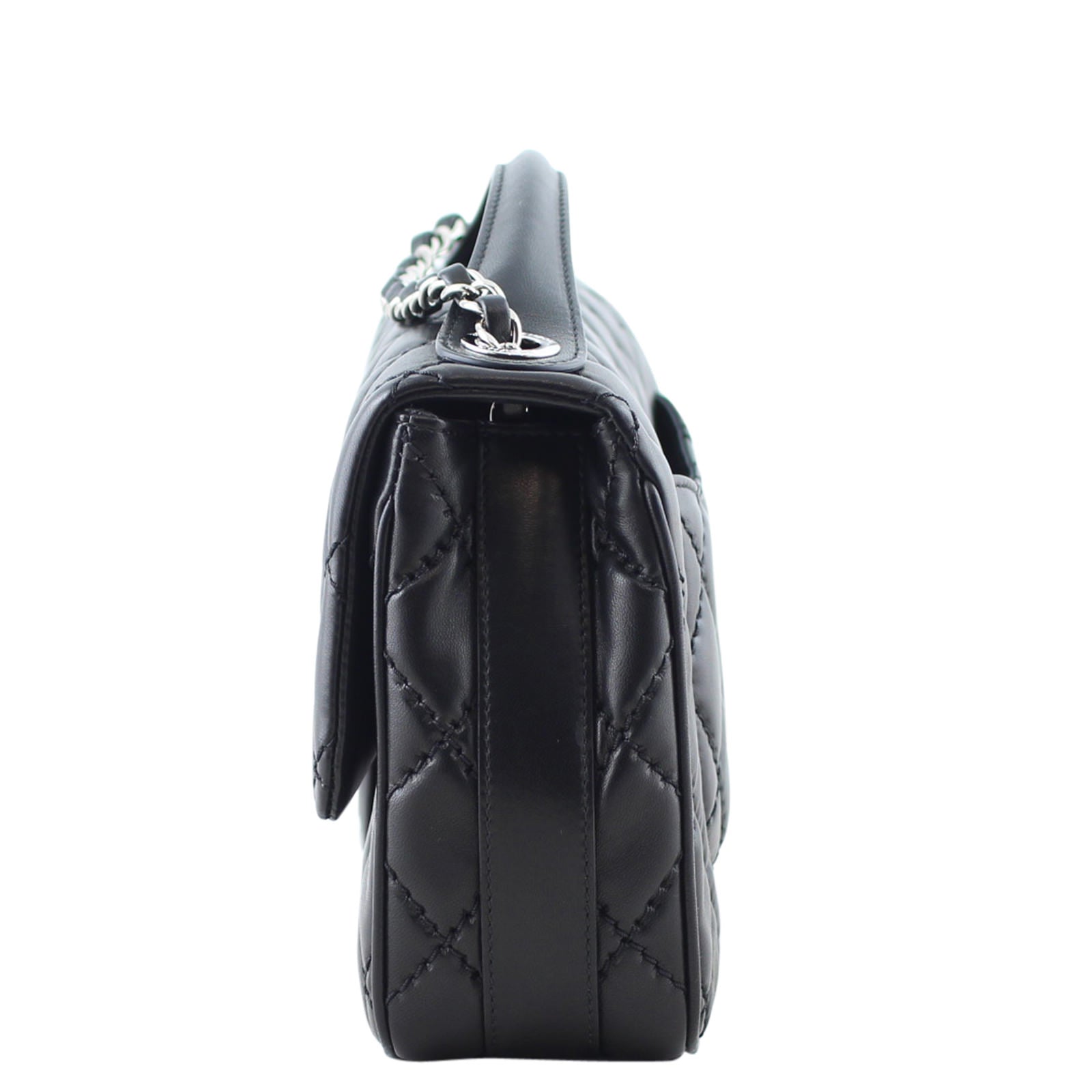 Chanel Easy Carry Medium Flap Bag side