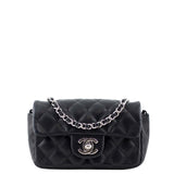 Chanel Extra Mini Flap Bag Front w Chain