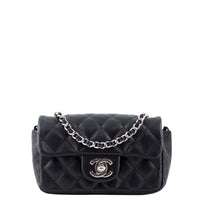Chanel Extra Mini Flap Bag Front w Chain