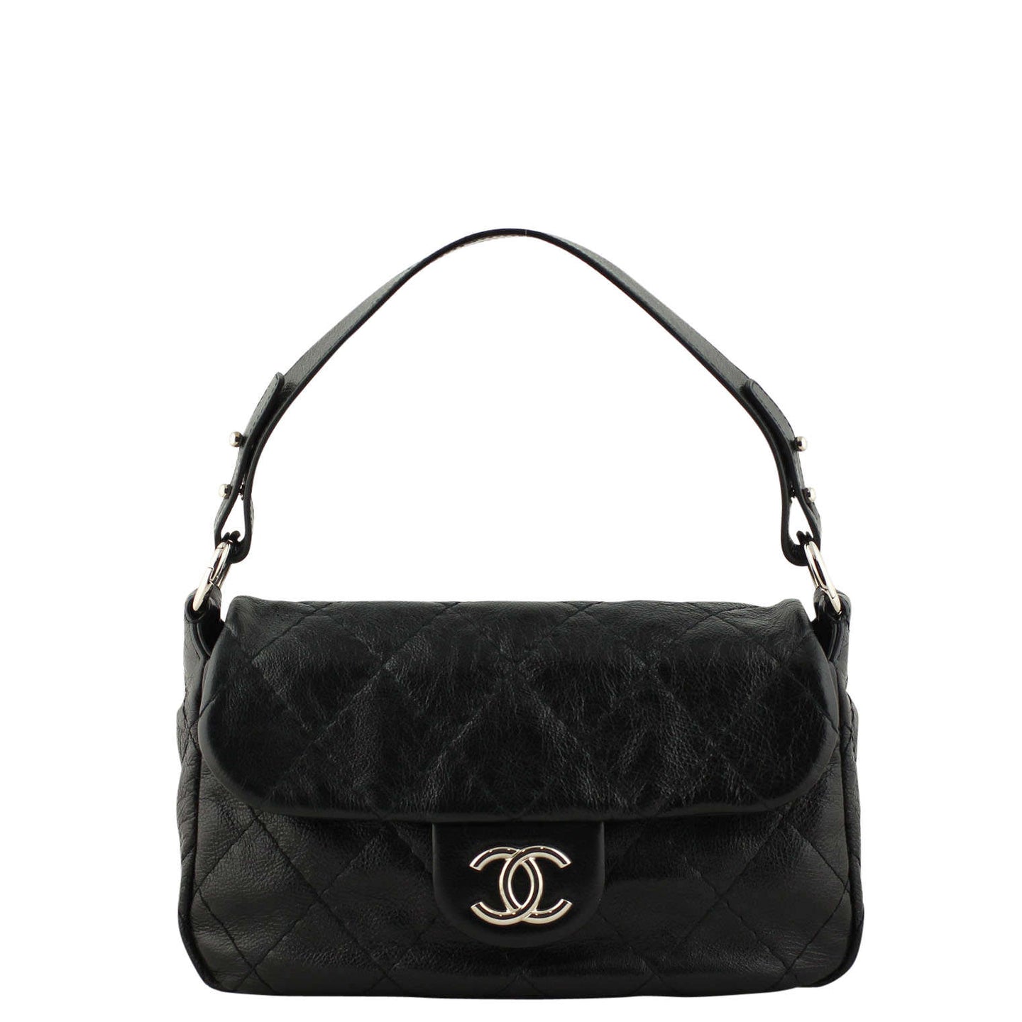 Chanel Top Handle Flap Bag Large Front