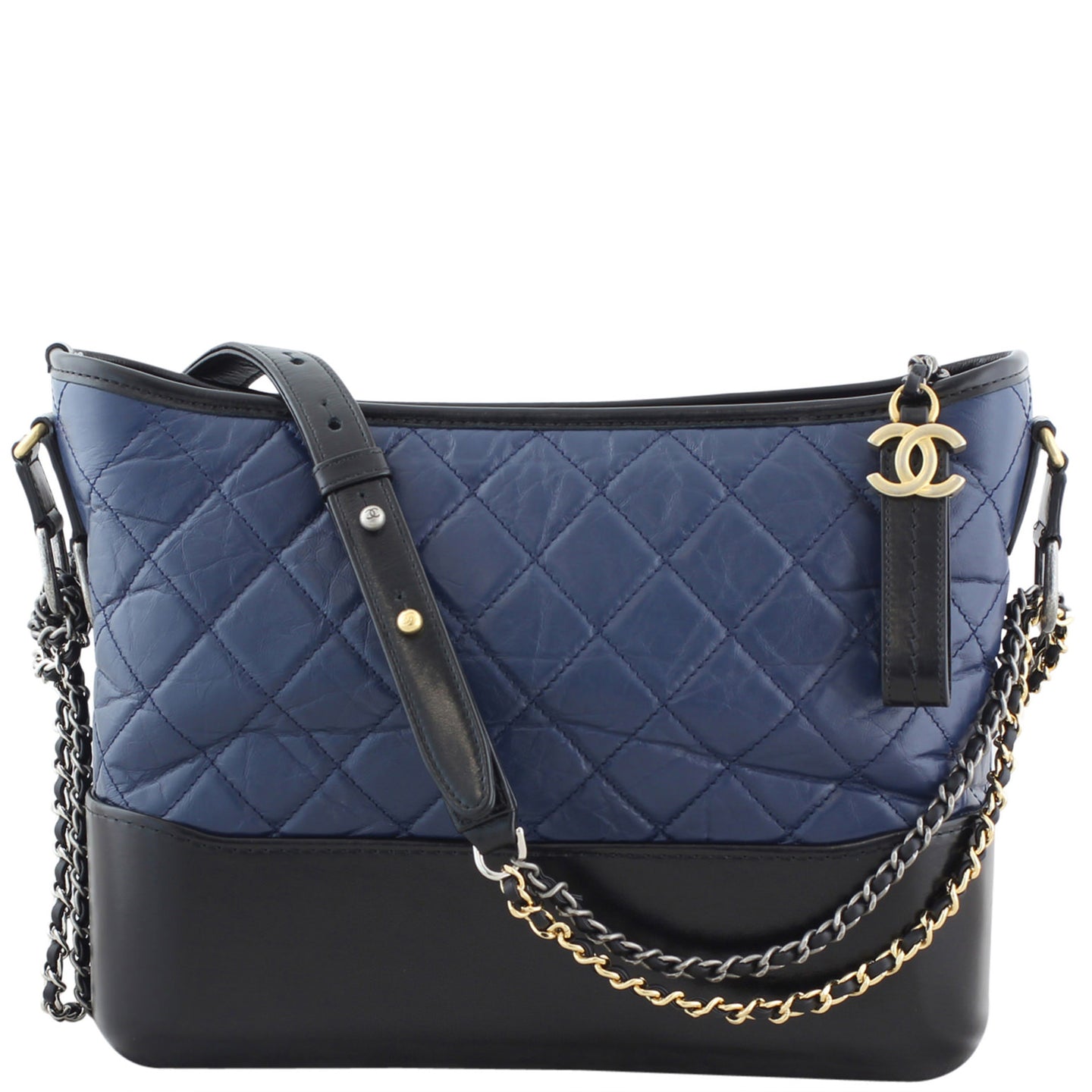 Chanel Gabrielle Quilted Hobo Front Strap