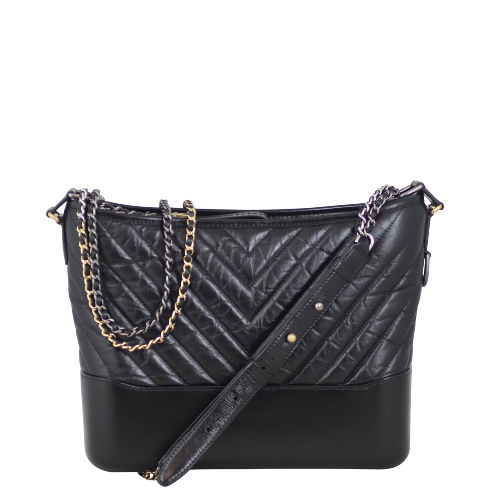 Chanel Gabrielle Quilted Large Hobo Front