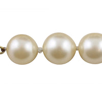 Chanel Vintage Glass Pearl Necklace Pearl