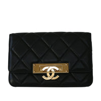Chanel Gold Class Double CC WOC Bag Front