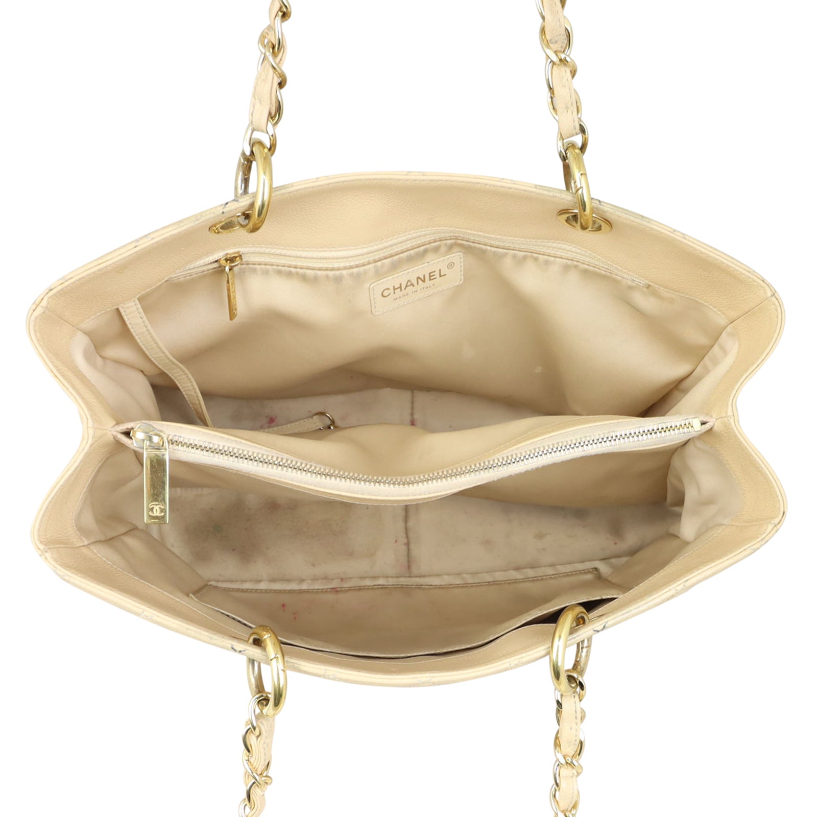 Chanel Grand Shopping Tote Whole interior