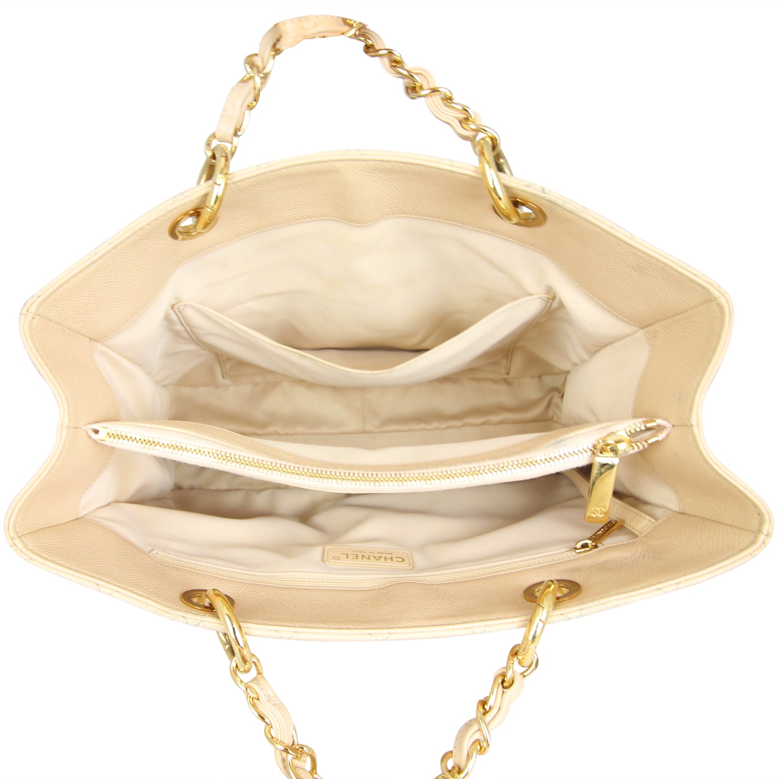 Chanel Grand Shopping Tote Interior