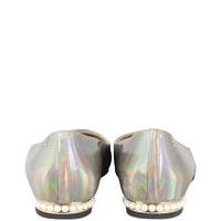 Chanel Iridescent Cap Toe Flats Back