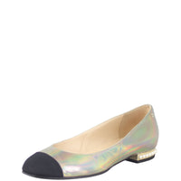 Chanel Iridescent Cap Toe Flats Corner
