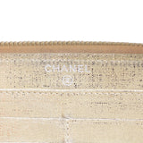 Chanel Iridescent Goatskin Zippy Wallet Stamp
