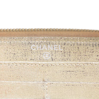 Chanel Iridescent Goatskin Zippy Wallet Stamp