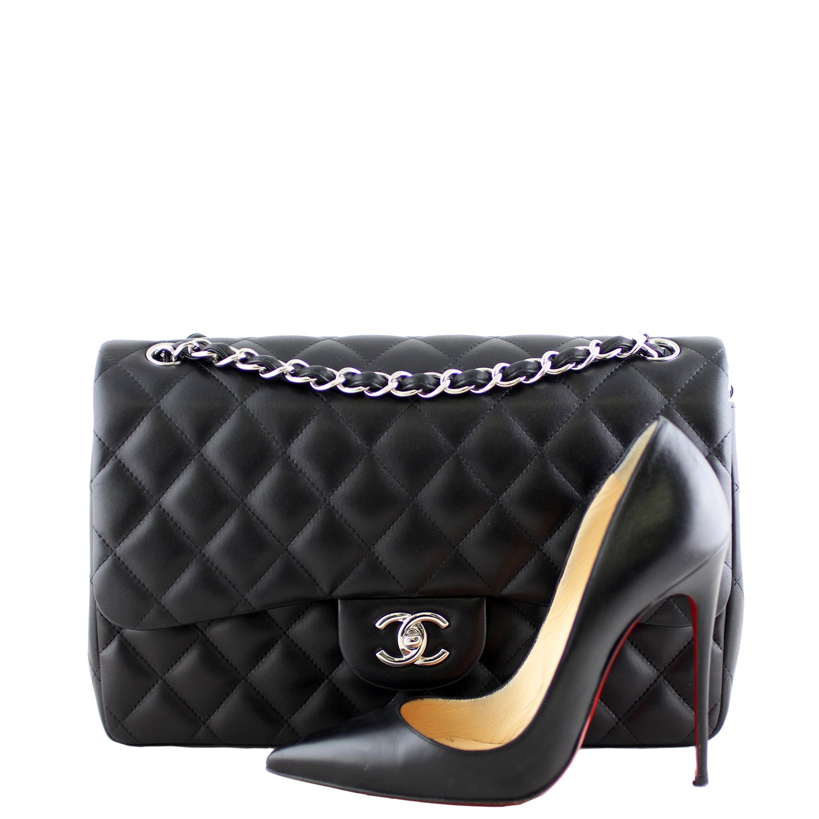 Chanel Classic Double Flap Jumbo Shoe