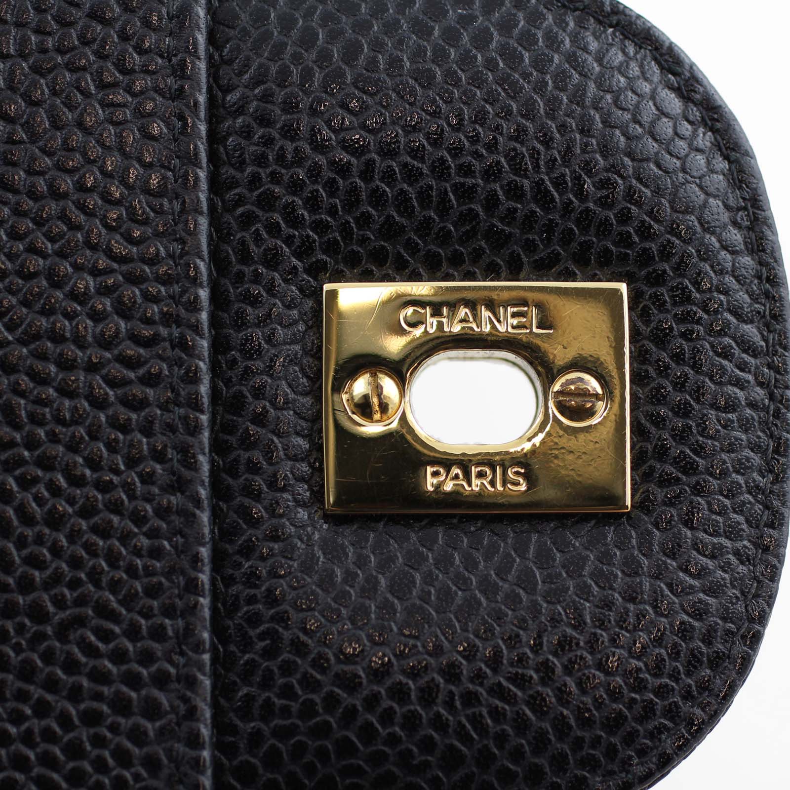 Chanel Classic Single Flap Jumbo Chanel Plate