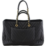 Chanel Chevron Large Shopping Bag Back