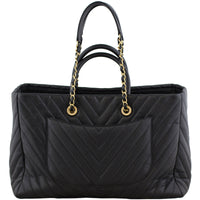 Chanel Chevron Large Shopping Bag Back