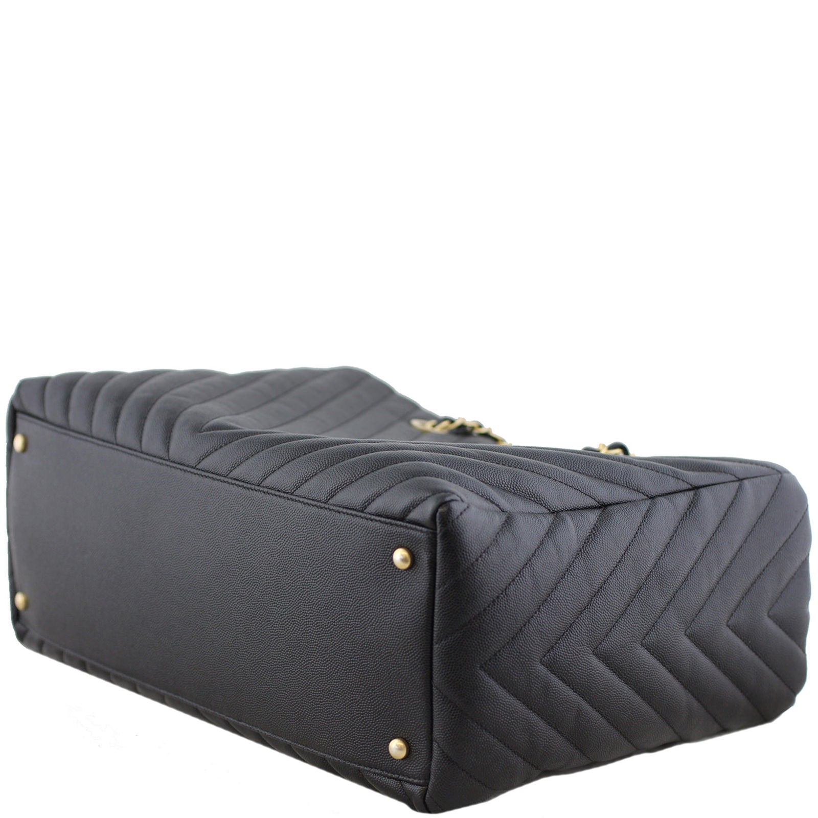 Chanel Chevron Large Shopping Bag Corner