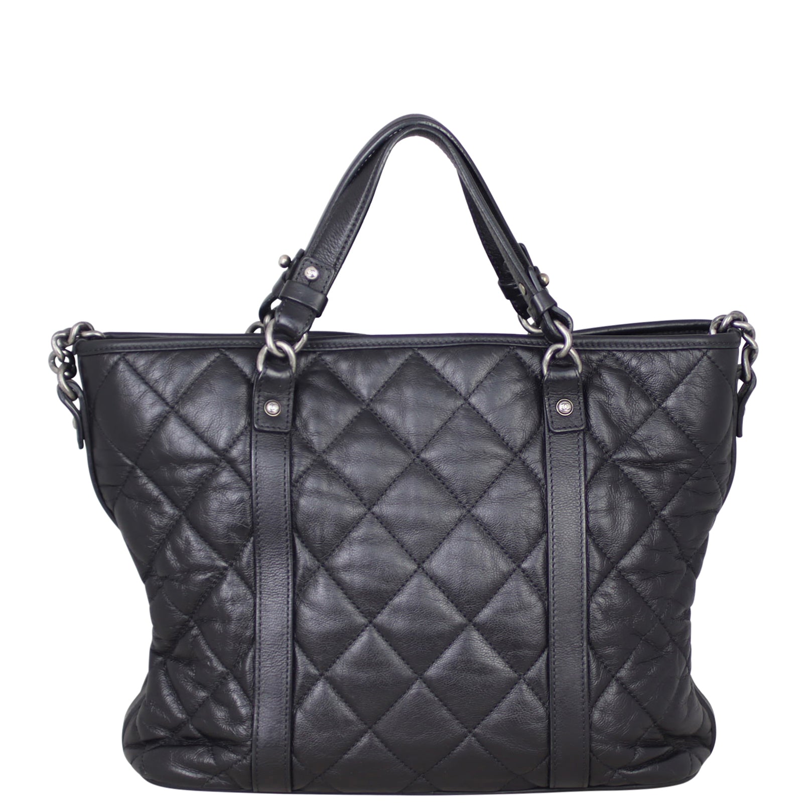 Chanel CC Two Way Shopping Tote Back
