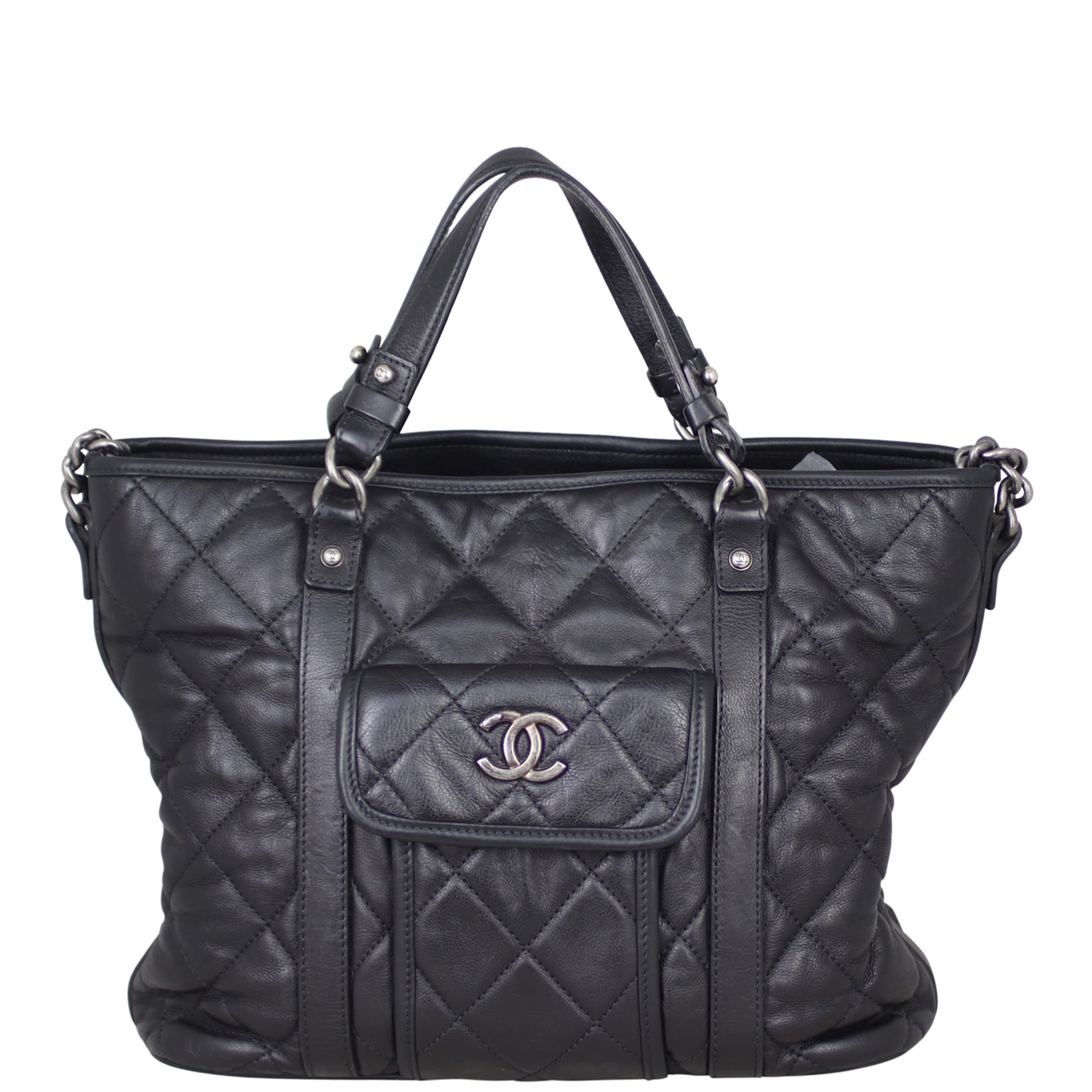 Chanel CC Two Way Shopping Tote Front