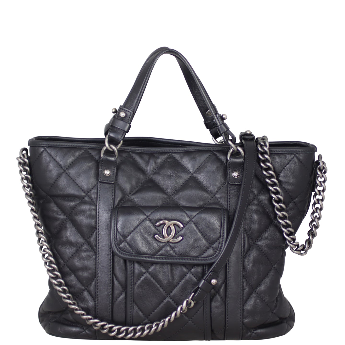 Chanel CC Two Way Shopping Tote Front