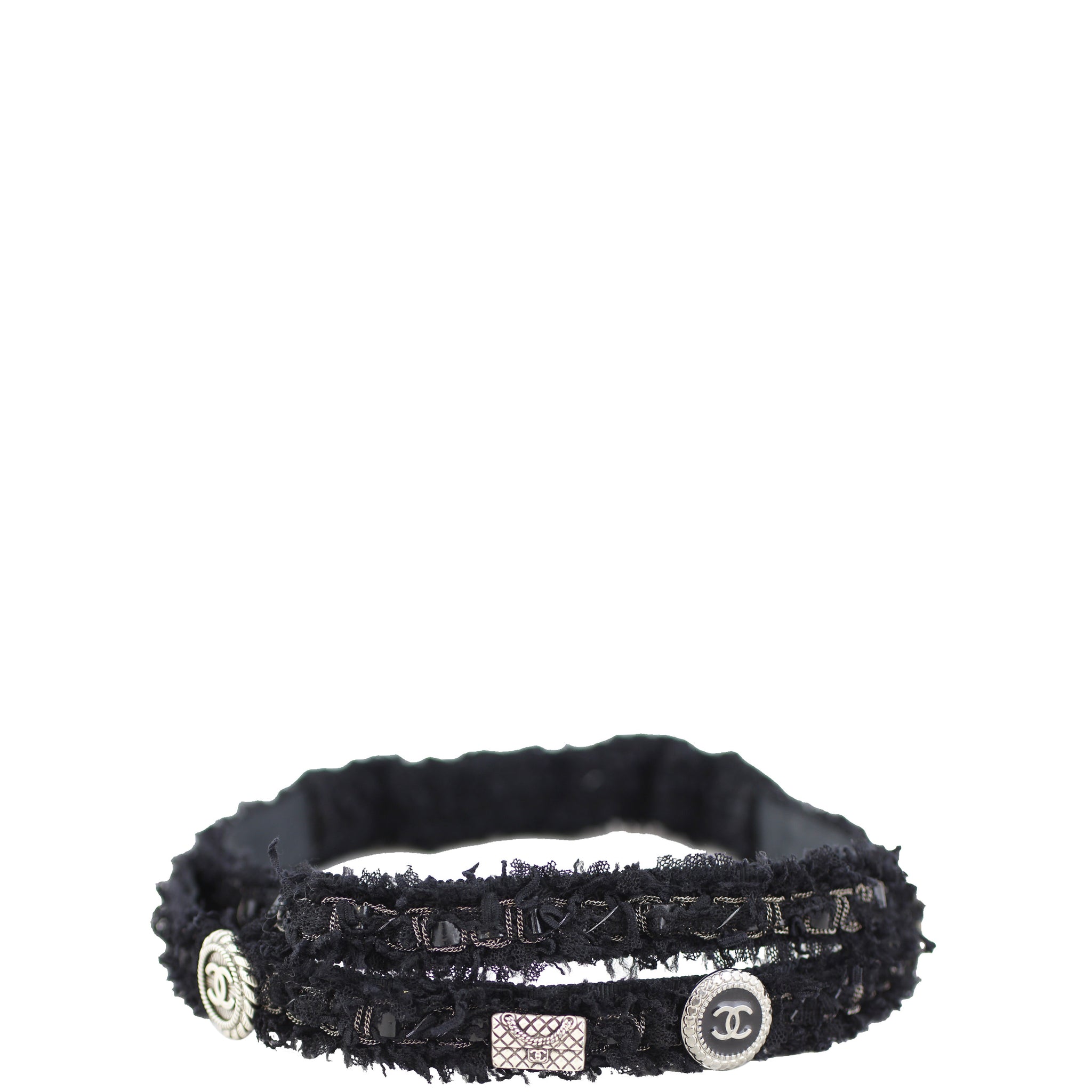 Chanel CC Lesage Embellished Headband Front