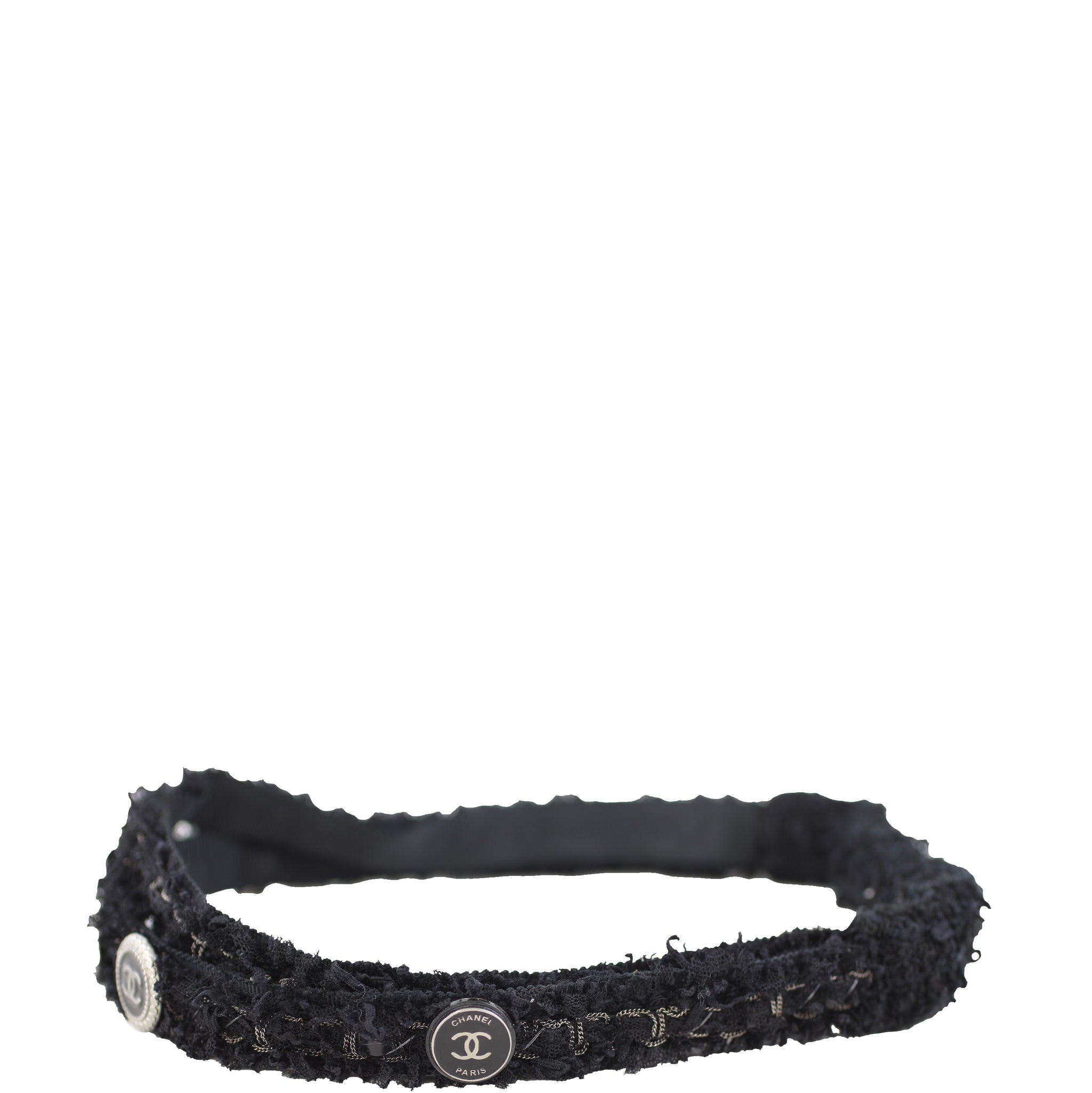 Chanel CC Lesage Embellished Headband Left