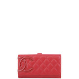 Chanel Ligne Cambon Long Continental Wallet Front