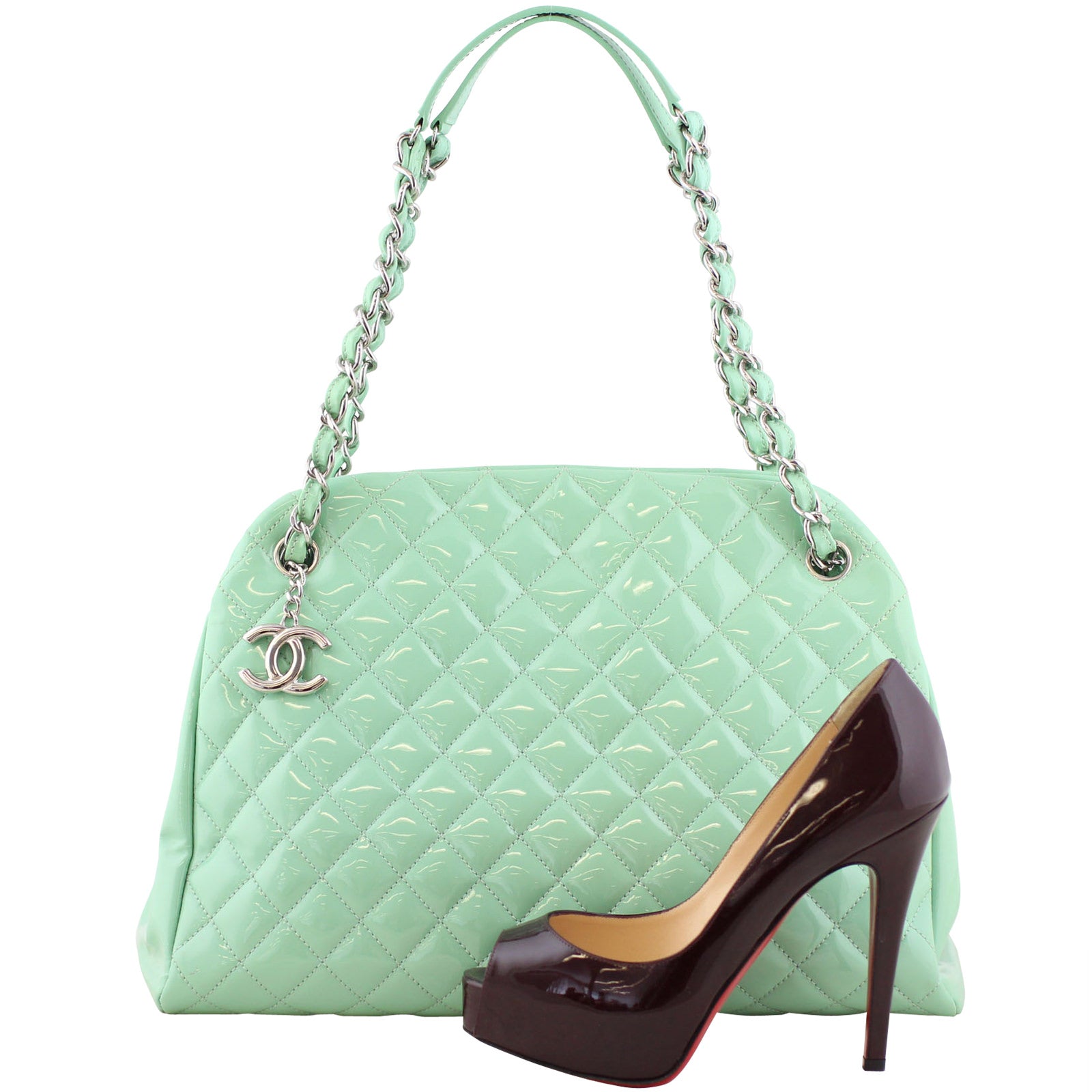 Chanel Mademoiselle Large Bowling Bag Scale