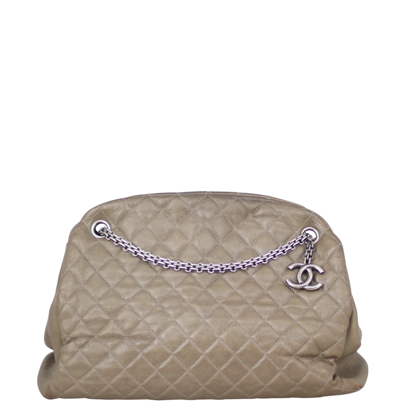 Chanel Just Mademoiselle Bowler Bag Large Front