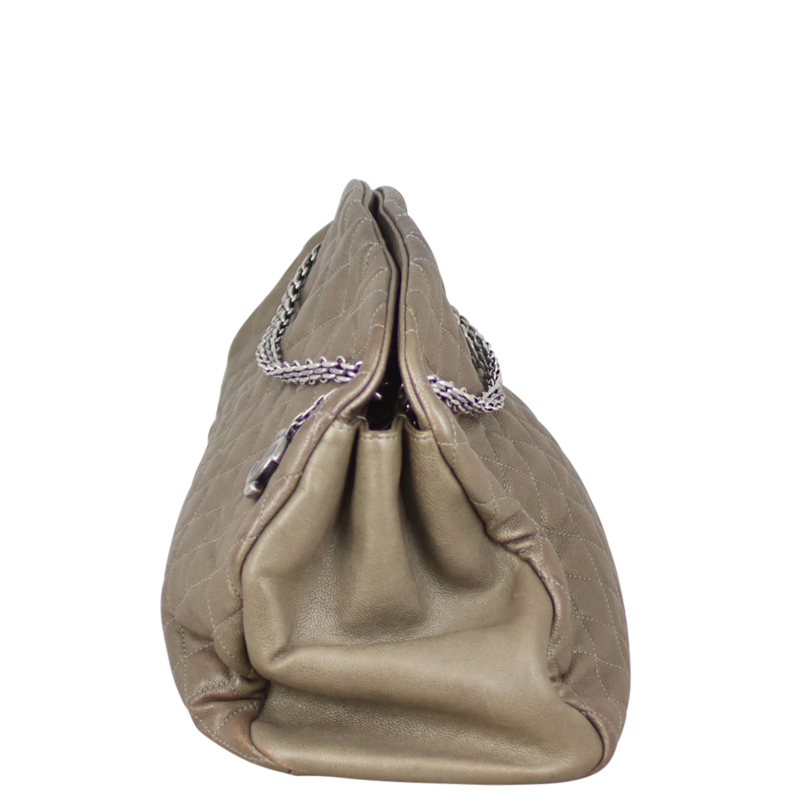 Chanel Just Mademoiselle Bowler Bag Large Side