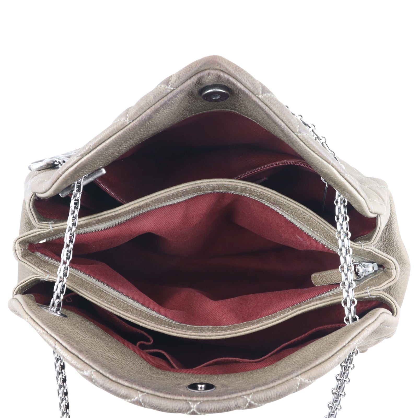 Chanel Just Mademoiselle Bowler Bag Large Whole interior