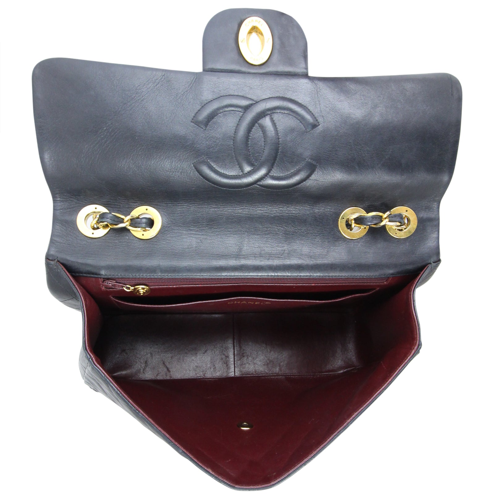 Chanel Maxi Jumbo XL Classic Flap Vintage Interior