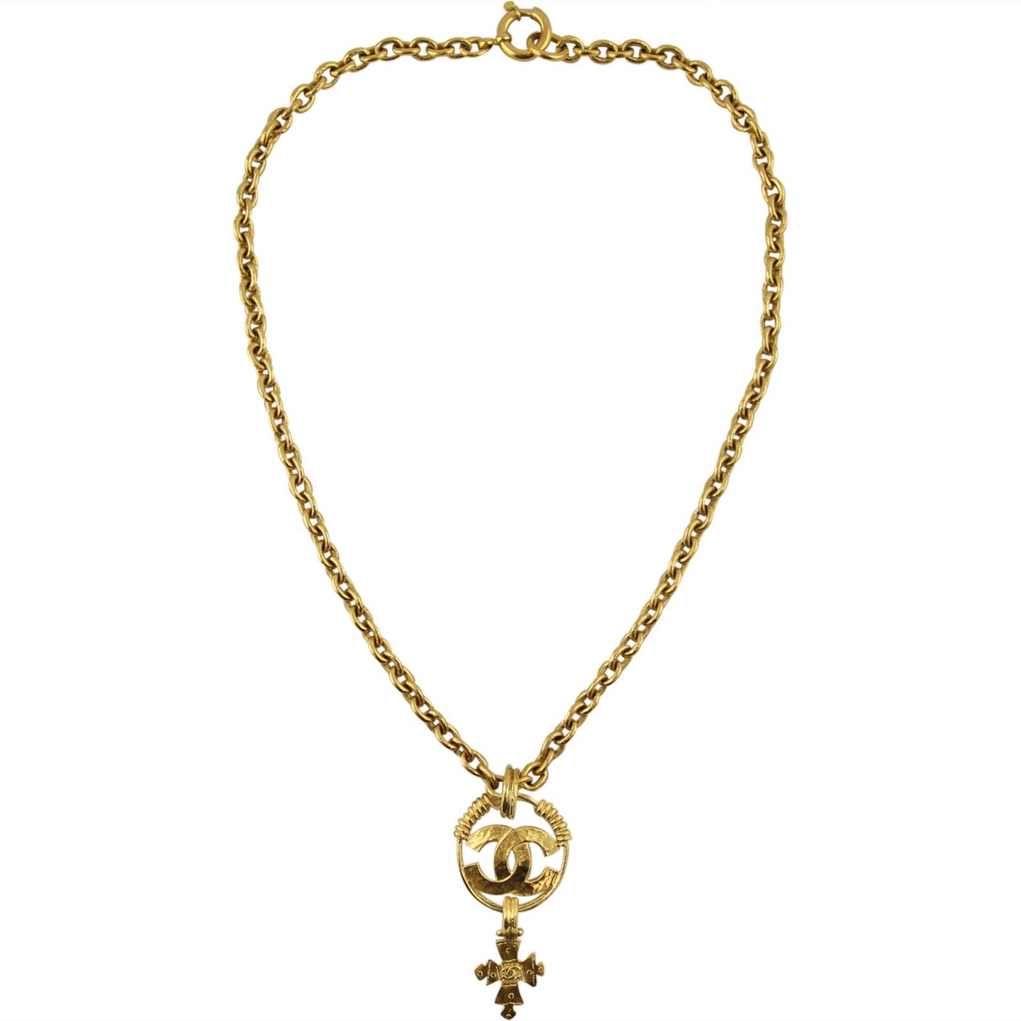 Chanel CC Pendant Necklace Hanging