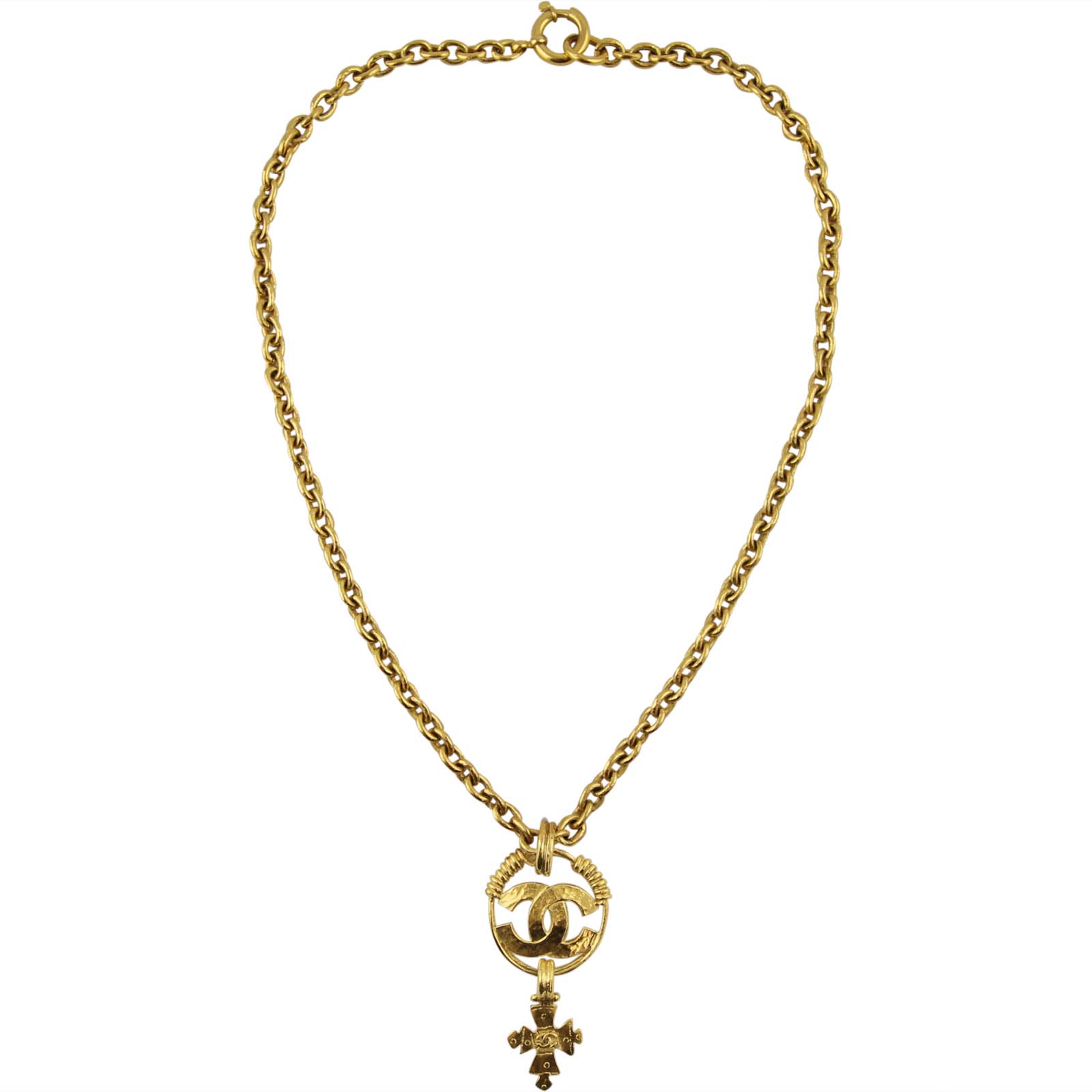 Chanel CC Pendant Necklace Hanging