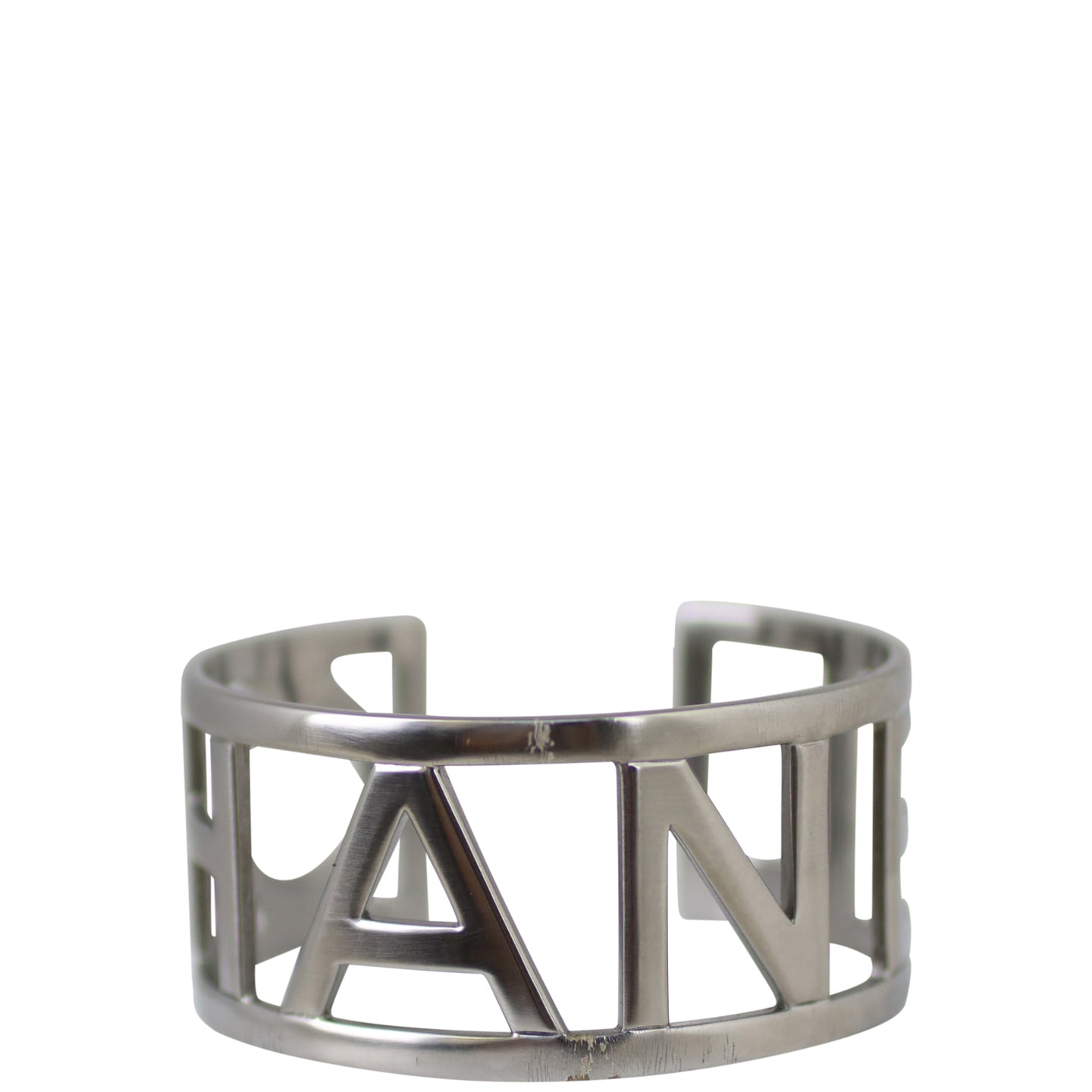 Chanel Metal Logo Cuff Front
