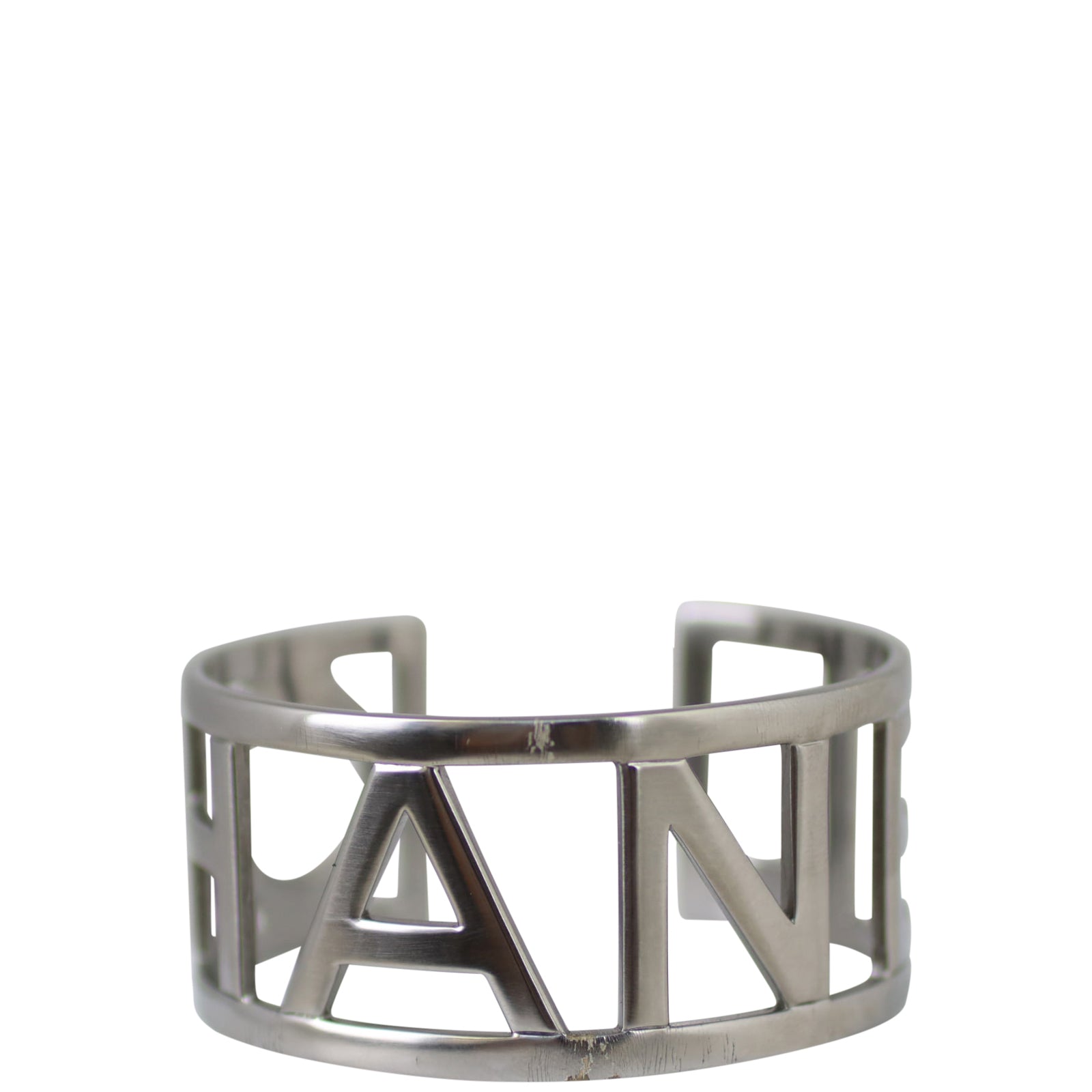Chanel Metal Logo Cuff Front