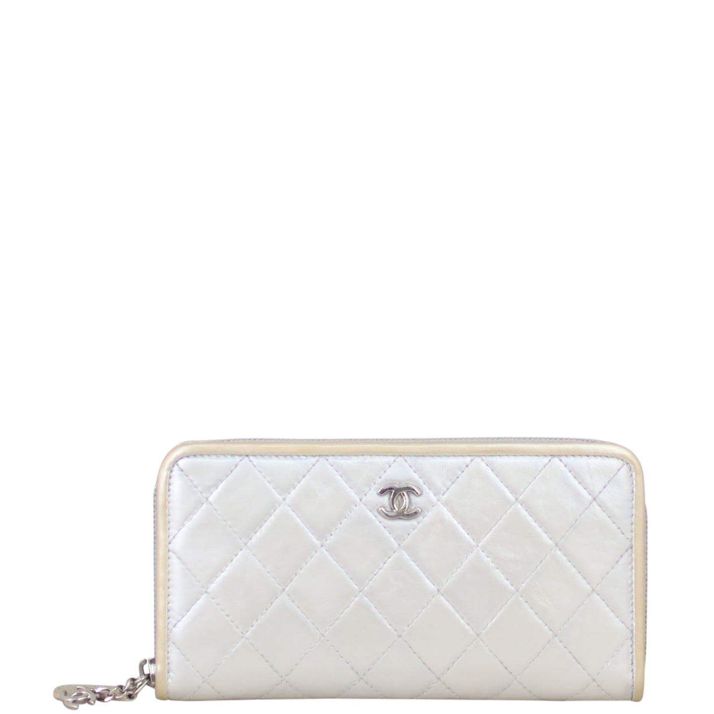 Chanel Metallic Bicolore Long Wallet Front