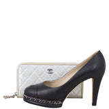 Chanel Metallic Bicolore Long Wallet Shoe
