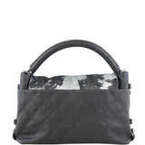 Chanel Metallic Pony Hair Top Handle Bag Back