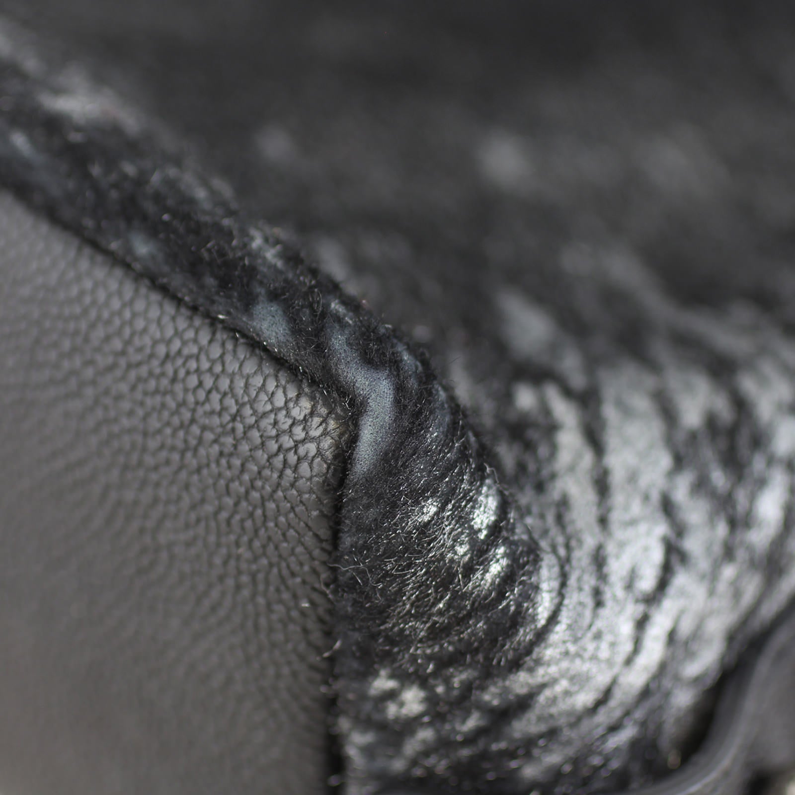 Chanel Metallic Pony Hair Top Handle Bag Edge