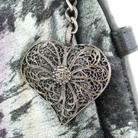 Chanel Metallic Pony Hair Top Handle Bag Charm